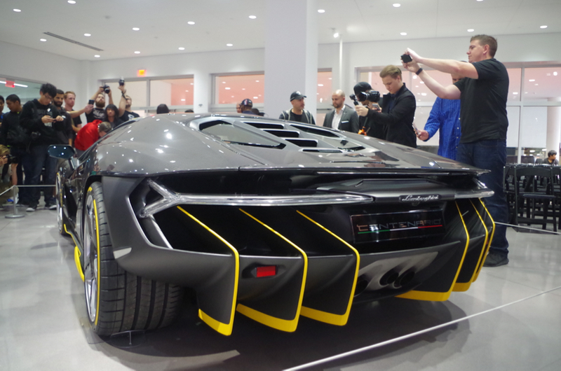 Illustration for article titled Supercars Took Over A Garage To Welcome The $1.9 Million Lamborghini Centenario